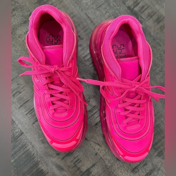 Bold Pink Men's Sneakers - Picture 6 of 7